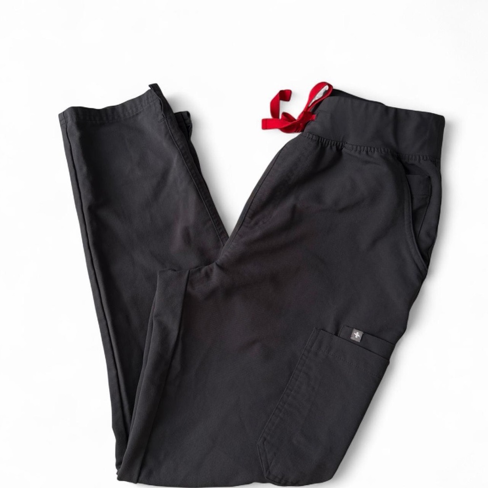SOLD FIGS Yola Skinny Scrub Pants in Charcoal